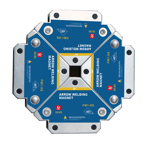 4 pièces supports de soudage magnétiques multi-angle soudure flèche aimant soudure fixateur positionneur localisateur tenant des outils de localisation auxiliaires ► Photo 1/6