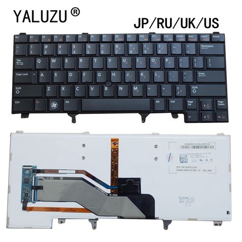 Clavier d'ordinateur portable JP/RU/UK/US pour Dell Latitude E6220 E6230 E6320 E6330 E6430 E6430 E6420 E6430s E6420 0C7FHD ► Photo 1/6