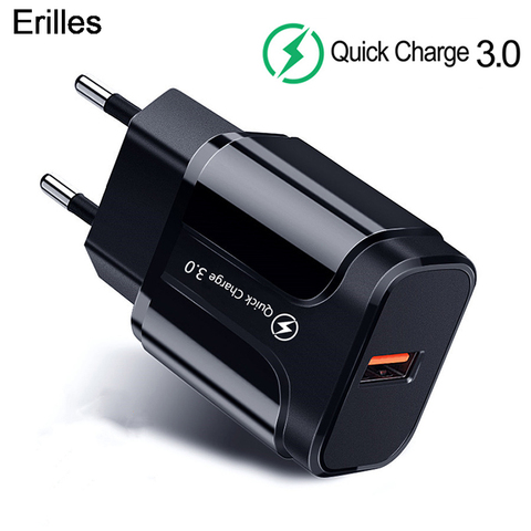 3A Charge rapide 3.0 USB chargeur pour iPhone 11 Pro 8 ue mur téléphone portable chargeur adaptateur QC3.0 Charge rapide pour Samsung Xiaomi ► Photo 1/6