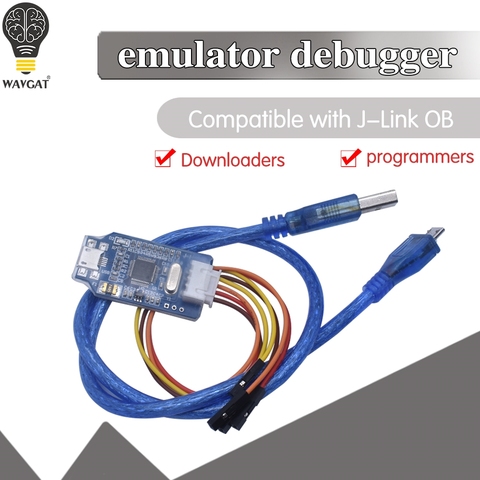 Le téléchargeur de programmeur de débogueur d'émulateur de bras d'ob remplacent le V8 SWD M74 pour Arduino j-link avec le câble Micro d'usb fil de cavalier de 4 broches ► Photo 1/6