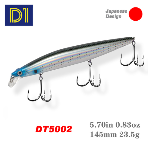 D1 Assasin 140 méné Wobbler leurre de pêche japon Jerkbait appât Pesca Wobblers leurres de pêche suspendant poisson appât artificiel ► Photo 1/6