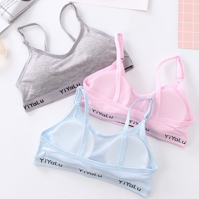 Soutien-gorge sportif pour jeunes filles, soutien-gorge d'entraînement pour adolescentes de 8 à 15 ans, sous-vêtements en coton ► Photo 1/6