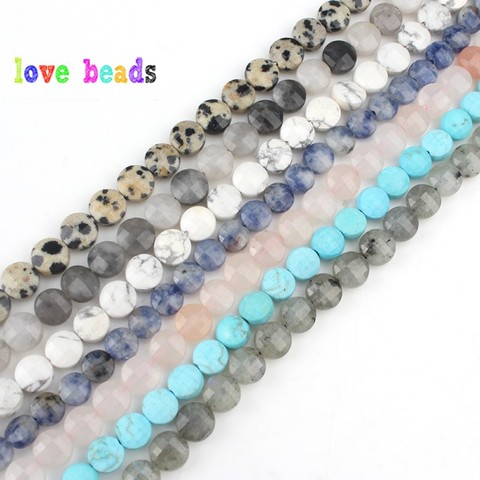 Perles en pierre à facettes naturelles, Jaspers, turquoise, pierres en cristal, pour la fabrication de bijoux, collier Bracelet à bricoler soi-même 15 