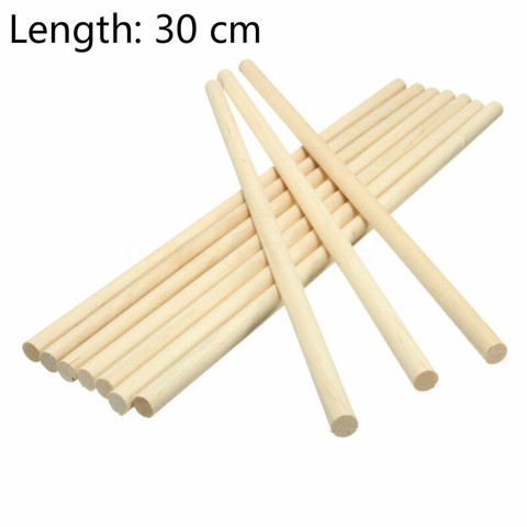 10 pièces 3mm 4mm 5mm 6mm 12mm bande de bâton en bois modélisation pour bricolage artisanat fait main faisant des accessoires tige en bois ► Photo 1/6