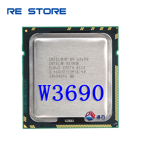 Intel Xeon W3690 3.4GHz à Six cœurs douze fils processeur d'unité centrale 12M 130W LGA 1366 ► Photo 1/1