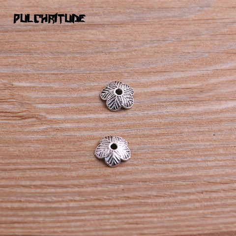 60 pièces 3*9*9mm perles casquettes charme creux fleur pendentifs bijoux accessoires bricolage réceptacle breloques ► Photo 1/2