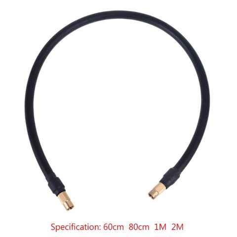 60cm/80cm/1m /2m compresseur d'air tuyau Double tête connexion rapide pompe à Air gonflage des pneus gonfleur tuyau adaptateur 5/16 