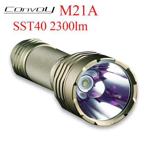 Convoi M21A avec Luminus SST40 lampe de poche LED Linterna puissante torche C8 C8G Plus 21700 Version lampe de poche 2300lm Camp lanterne ► Photo 1/6