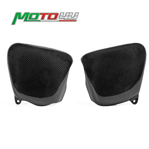 Pièces de moto pour Triumph BONNEVILLE T100 SE ACE Thruxton 900 brouteur 2001-2015 | Couvercle de batterie de carpette latérale en Fiber de carbone ► Photo 1/6