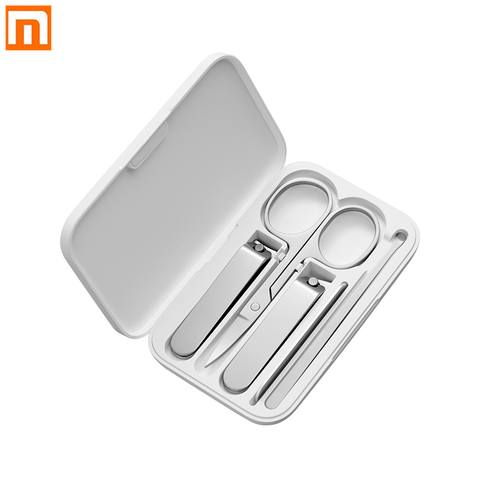 Xiaomi Mijia – ensemble de coupe-ongles en acier inoxydable, 5 pièces, soins de pédicure, cure-oreille, lime à ongles, outils de beauté professionnels ► Photo 1/5