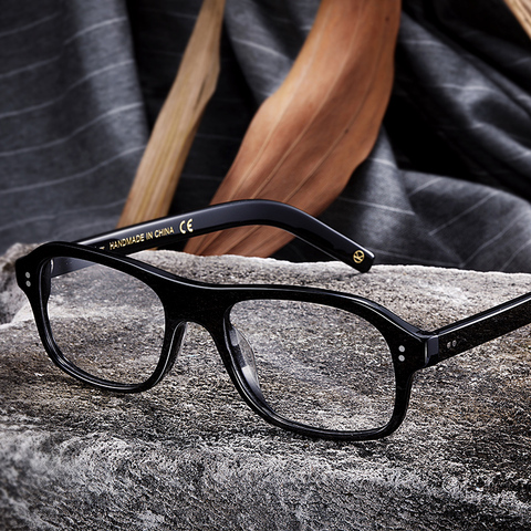 Kingsman paupières cadres le cercle d'or services secrets Cosplay Harry Hart lunettes haut acétate cadre Style britannique lunettes ► Photo 1/6