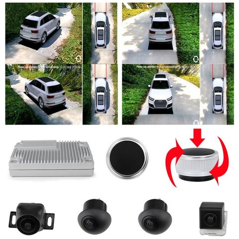 Caméra 3D 1080P HD 360 degrés, système Surround avec vue des oiseaux, vue panoramique, tout autour, DVR, bricolage couleur, 34 modèles de voiture en option ► Photo 1/6