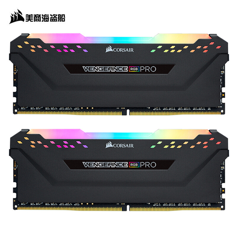 CORSAIR – ram ddr4 pc4 DIMM pour carte mère, 8/16 go, 3000/3200MHz, RGB PRO ► Photo 1/6