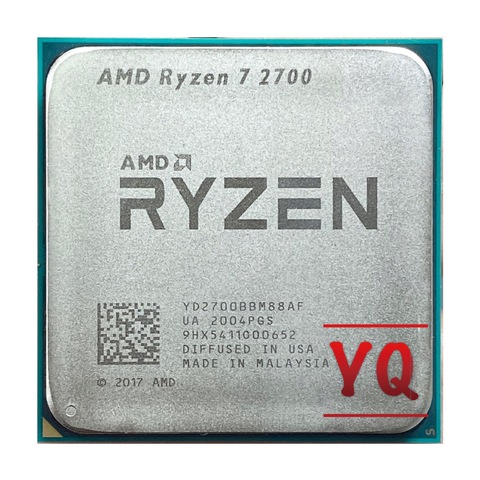 AMD Ryzen 7 2700 R7 2700 3.2 GHz, huit cœurs, seize threads, 16M, 65W, prise AM4 ► Photo 1/2