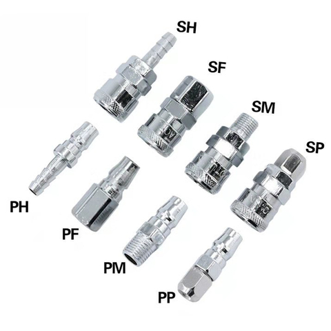 Connecteur rapide de compresseur d'air pneumatique type C, PP20 SP20 PF20 SF20 PH20 SH20 PM20 SM20 ► Photo 1/6