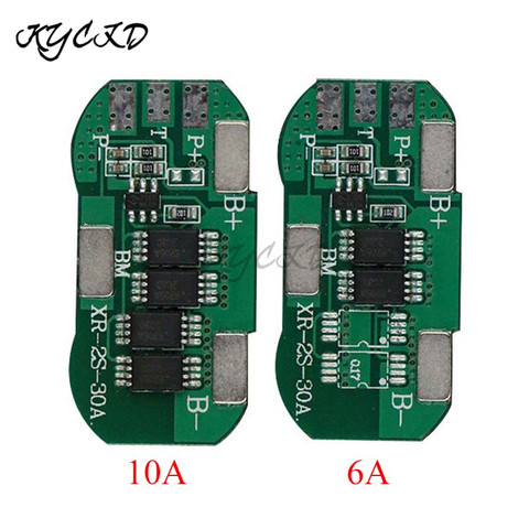 BMS 2S 7.4V 6a/10a, carte de Protection de Charge de batterie Li-ion 18650, PCM PCB 15a/30a, pic pour la Charge de cellule de batterie ► Photo 1/1