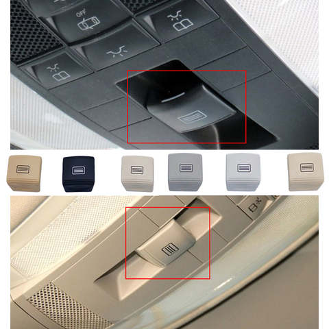 1pc 6 couleurs ABS Interrupteur pour Mercedes-benz W204 W212 C200 GLK300 toit ouvrant bouton de commutation ► Photo 1/4