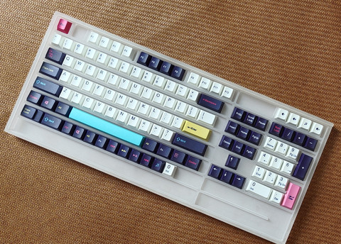 120 touches/ensemble futurs capuchons de clé Funk pour MX Switch clavier mécanique PBT 5 côtés colorant sous-lit Keycap profil cerise ► Photo 1/1