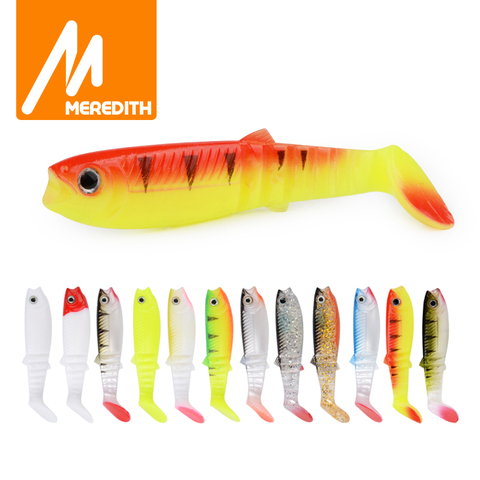 MEREDITH 3 pcs 22g 12.5 cm Cannibale Leurres Souples Aloses De Pêche Poissons Leurres De Pêche Leurres souples De Pêche Appâts JX62-12 ► Photo 1/6