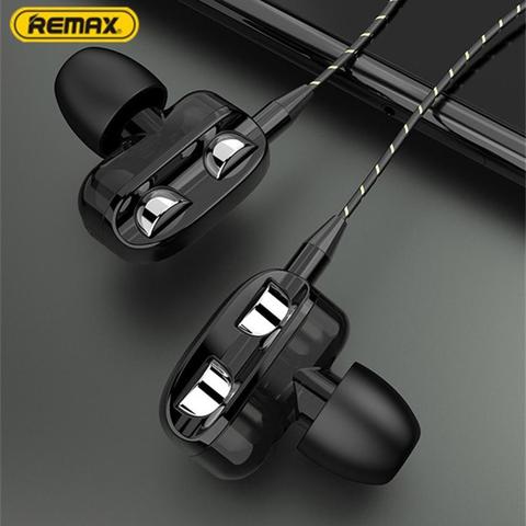 Double cercle dynamique stéréo basse EarphonesIn-oreille 3.5MM filaire écouteurs métal écouteur avec micro pour Xiaomi Samsung Huawei téléphones ► Photo 1/6