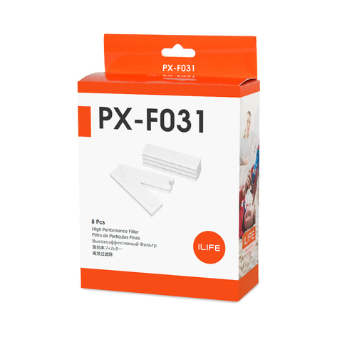 Filtre haute Performance ILIFE A9s A80Plus (8 pièces), (uniquement pour poubelle cellulaire/Cyclone) PX-F031 ► Photo 1/5