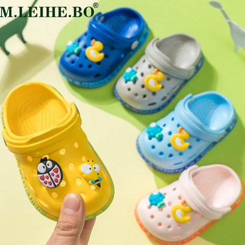 Pantoufles d'intérieur pour enfants garçons et filles, chaussures de dessin animé, tongs d'été pour bébés, pantoufles de plage pour enfants ► Photo 1/6