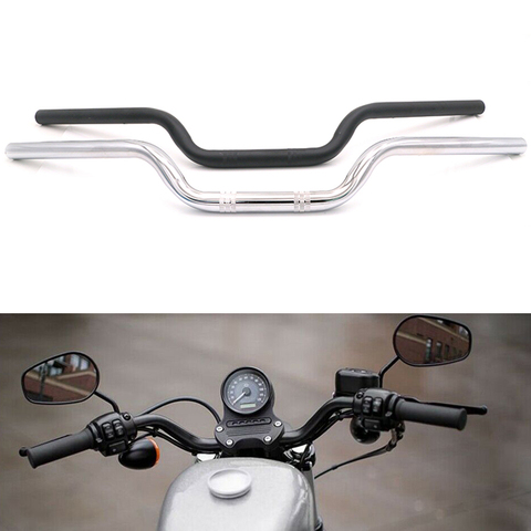 Moto 25mm guidon pour Harley XL883 1200 moto modifié barre Scooter classique guidon rétro volant ► Photo 1/6