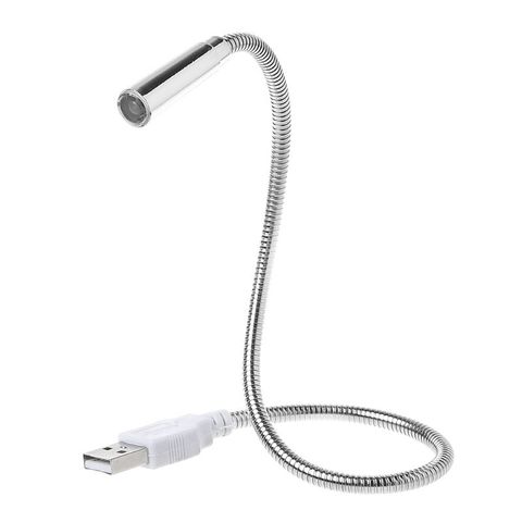 Lampe de clavier Flexible Rechargeable USB, tuyau réglable, éclairage nocturne, Plug And Play, pour PC, ordinateur de bureau, livre ► Photo 1/6