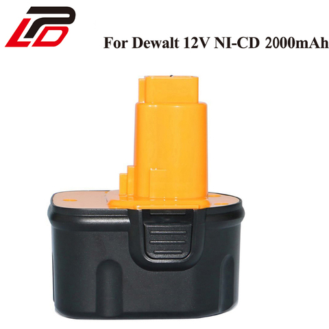Batterie ni-cd 12V 2.0a pour outils électriques Dewalt, pour modèles DW981KQ,DW052Z,DW907Z DW907 DW907K2 DW953,DW981,DW940K,DC612KA ► Photo 1/6