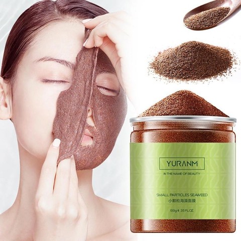 Masque aux algues naturelles granulés poudre collagène masque de beauté Anti-âge rides blanchissant hydratant visage soins de la peau masque aux algues ► Photo 1/6