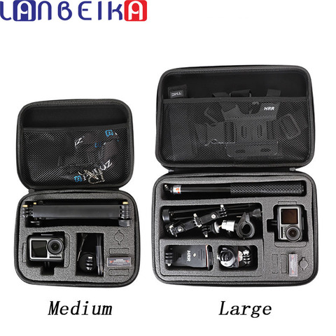 LANBEIKA transporter sac de rangement étui de protection boîte sac à main pour DJI OSMO Action GoPro Hero 9 8 7 6 5 YI SJCAM SJ9 accessoires caméra ► Photo 1/6