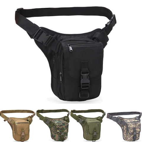 Sacs à jambes tactique en Nylon 1000D, sac à jambes Molle pour ceinture militaire pour hommes, chasse en plein air Camping, EDC pochette, sac de cuisse ► Photo 1/6