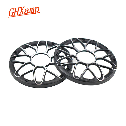 GHXAMP 6 pouces 6.5 pouces SubWoofer voiture haut-parleur gril maille boîtier en aluminium Woofer Net haut-parleur en métal housse de protection bricolage 1 paires ► Photo 1/6