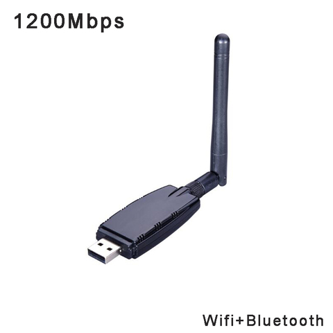 Adaptateur d'antenne récepteur Wifi sans fil double bande, 1200 mb/s, usb 3.0, RTL8822BU, livraison directe ► Photo 1/5