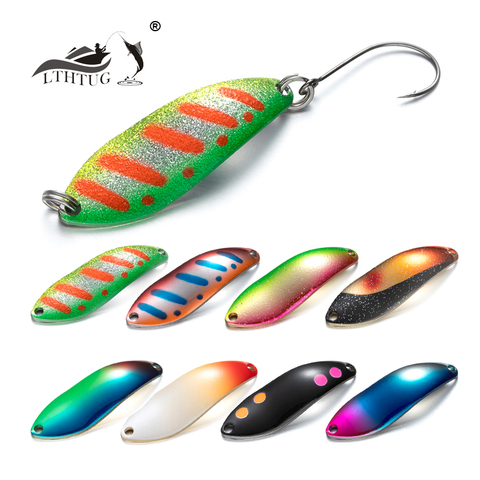 LTHTUG Peche BUX cuillère 3.8g cuillère appât Spinnerbait cuivre métal pêche leurres pour truite brochet perche saumon ► Photo 1/6