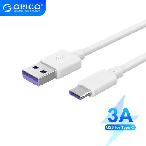 ORICO – câble USB 3A de Type C pour recharge rapide, cordon de chargeur pour téléphone portable, compatible avec Huawei P30 Mate 20 Pro Xiaomi Mi 9 HTC Macbook LG G5 ► Photo 1/6
