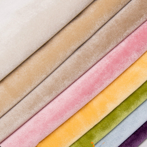 Tissu de tapisserie d'ameublement en velours | Tissu de Sofa, en velours sarcelle, épais, gris écrasé soie, tissu de tissu, tissu velours ► Photo 1/5