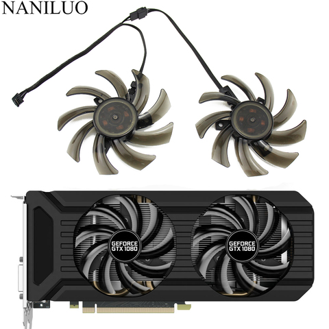 Ventilateur de refroidissement de GPU pour Palit GeForce GTX 1070 TI, 87mm, FDC10H12S9-C, carte vidéo double 8G, GTX 1060, GTX 1080, GTX1070 Ti ► Photo 1/5