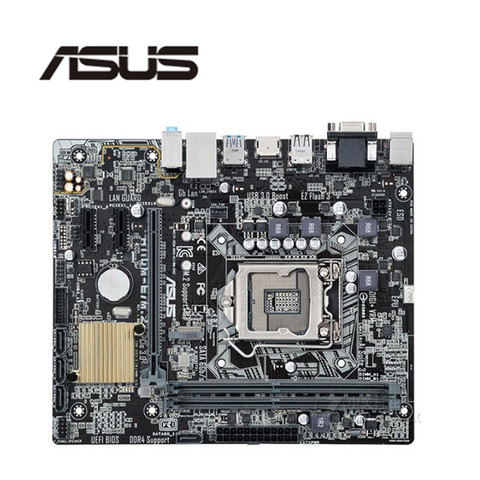 Carte mère Intel H110/H110M, composant pour pc de bureau, compatible avec Asus M.2, socket LGA 1151, type de mémoire DDR4, i7/i5/i3, usb 3.0, SATA3 ► Photo 1/1