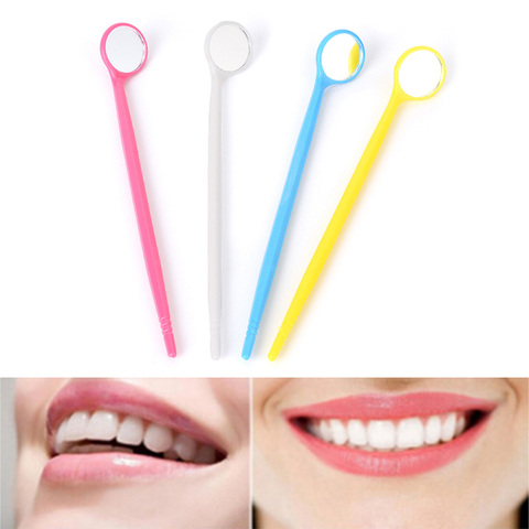 Miroir à dents en plastique coloré, mignon, bon marché, outils de dentiste, livraison directe ► Photo 1/6