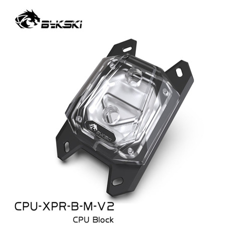 Bykski CPU-XPR-B-M-V2 bloc CPU en cuivre AMD, bloc de refroidissement par eau pour Ryzen filet ripper7/5/3/AM4/AM3 +/AM3/AM2 +/AM2/FM2 +/FM2/FM1 ► Photo 1/6