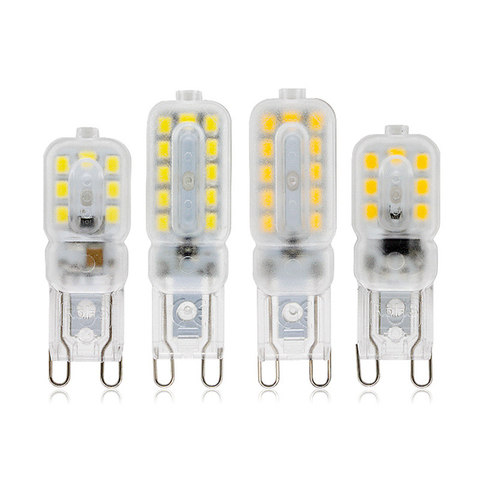 2 pièces/lot G9 ampoules LED, Dimmable, 3W / 5W lustre ampoules 110V/ 220V, blanc chaud/blanc, G9 bi-broches ampoules de Base, 360 degrés ► Photo 1/6