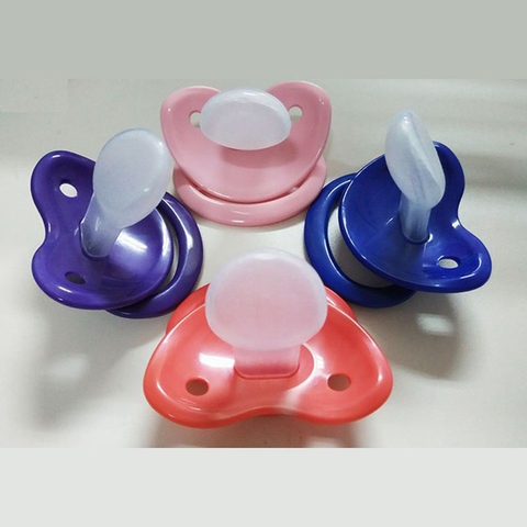 Abdl sucette en Silicone de couleur unie 1 pièce, sucette sucette grande taille pour adultes, sucette en vrac ► Photo 1/6