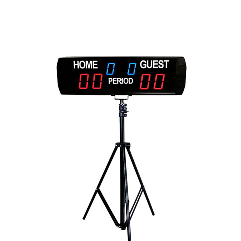 Tableau de bord électronique et numérique, portable, de basket-ball, LED, horloge avec support ► Photo 1/4