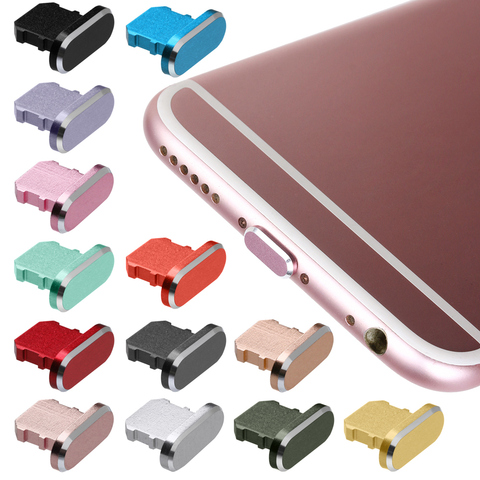 Couvercle Anti-poussière en alliage d'aluminium Portable en métal Anti-poussière chargeur Dock bouchon bouchon couvercle pour iPhone X XR Max 8 7 6S Plus ► Photo 1/6