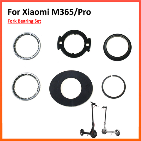 Fourchette bol de roulement en plastique, bol espaceurs rotatif pour Xiaomi M365 et Pro Scooter électrique Tube avant fourchette direction rotative ► Photo 1/6