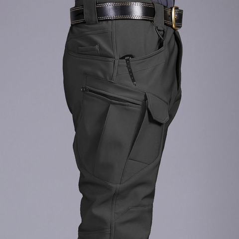 Pantalon chaud et coupe-vent imperméable pour homme, tenue de Ski et d'alpinisme, grande taille ► Photo 1/6