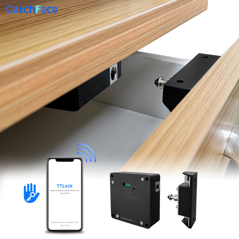 Casier RFID caché Invisible avec application TTlock, serrure de porte Bluetooth, serrure numérique intelligente pour armoire, verrou privé ► Photo 1/6