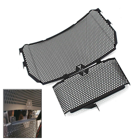 Pour Yamaha MT-10 MT10 MT 10 FZ10 FZ 10 FZ-10 2016-2022 moto radiateur Grille garde refroidisseur d'huile refroidissement couverture Protection ► Photo 1/6