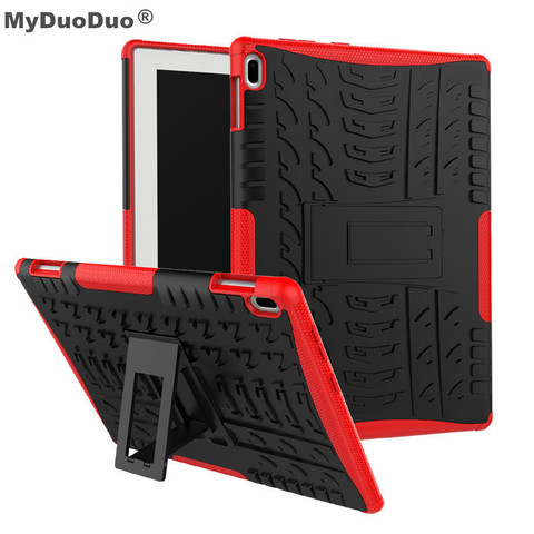 Étui le plus récent pour Lenovo Tab 4 10 to-X304L TB-X304F armure à couverture rigide robuste 2 en 1 hybride robuste en TPU + coque de tablettes PC ► Photo 1/6